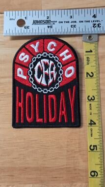 Pantera Psycho Holiday Woven Patch Official Rock Off Pantpat20 Heavy Metal